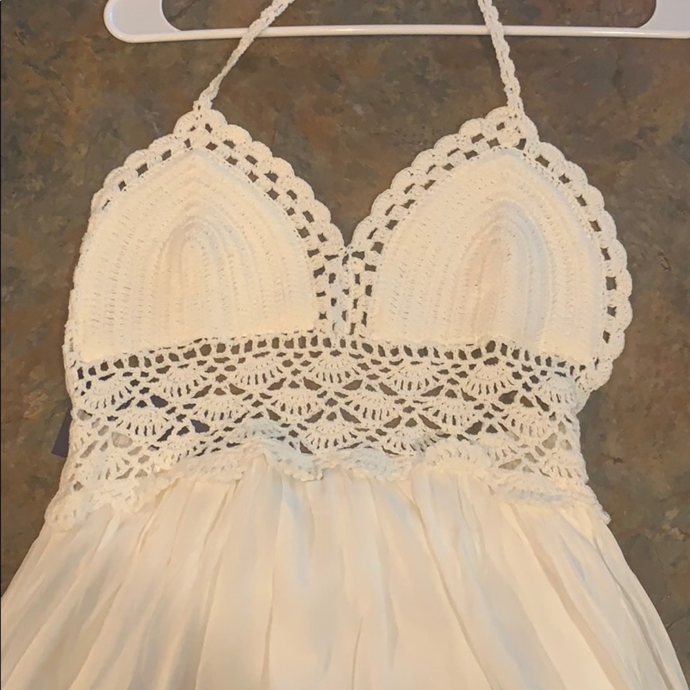 Beautiful crochet top long dress